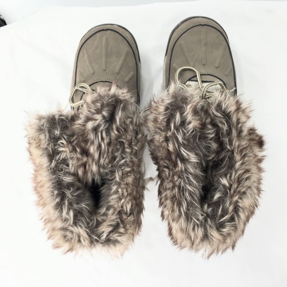 Bearpaw Women Boots Faux Fur Winter Waterproof Sheep Skin Lining Brown Sz 8 - Picture 7 of 16